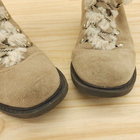 Sam Edelman Women's Winter Ankle Boots Sz 6.5 Tan Suede Chic Outdoor Booties - Picture 9 of 10